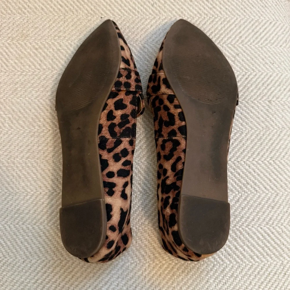 Steve Madden Pointed Toe Animal Print Loafers Size 6.5 - Picture 3 of 5